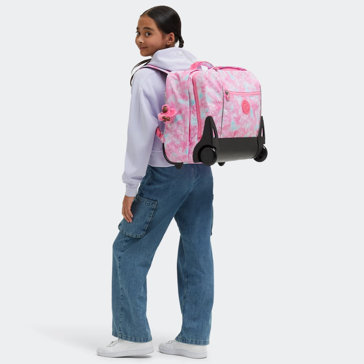 KIPLING - תיק גב עם גלגלים GIORNO – KI53682PE – garden-clouds – 5