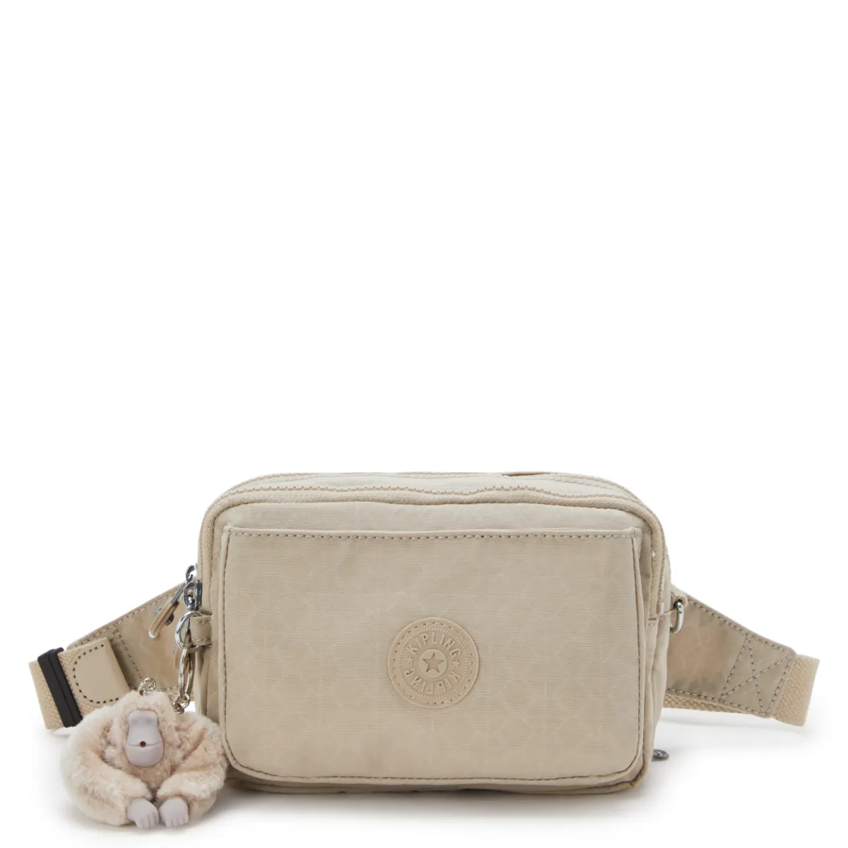 KIPLING - תיק צד / פאוץ' ABANU MULTI – KI349296A – sign-beige-emb – 1