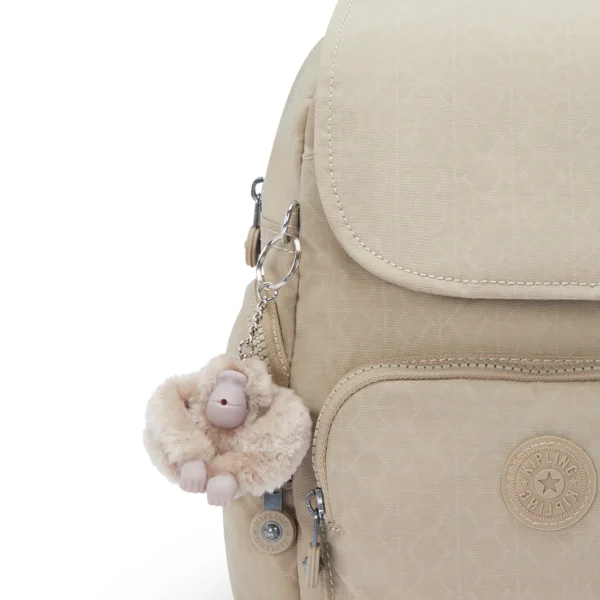 KIPLING - תיק גב קטן CITY ZIP MINI – KI469796A – sign-beige-emb – 4