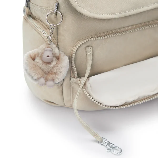 KIPLING - תיק גב קטן CITY ZIP MINI – KI469796A – sign-beige-emb – 6