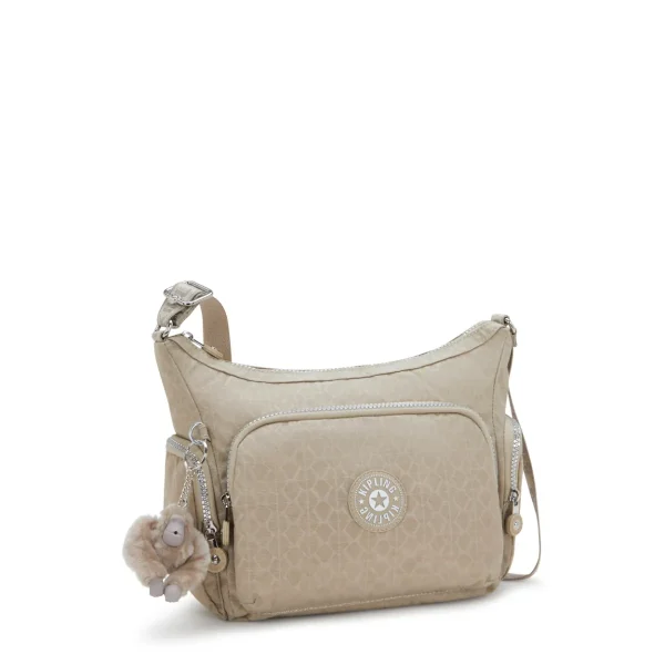 KIPLING - תיק צד בינוני GABB S – KI302642N – glorious-beige-silver – 3