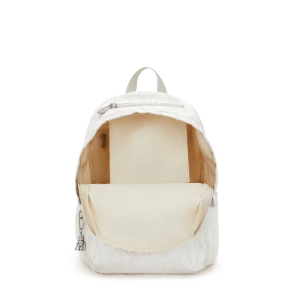 KIPLING - תיק גב בינוני DELIA – KI3149Y05 – palm-beige-jacquard – 2
