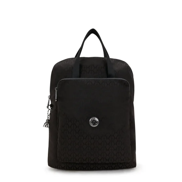 KIPLING - תיק גב בינוני KAZUKI – KI3507Y12 – black-signature-jq – 1