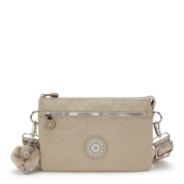 KIPLING - תיק צד קטן RIRI ZIP – KI474542N – glorious-beige-silver – 1
