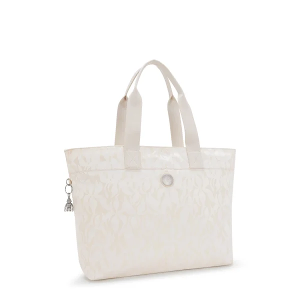 KIPLING - תיק צד גדול COLISSA UP – KI4895Y05 – palm-beige-jacquard – 3