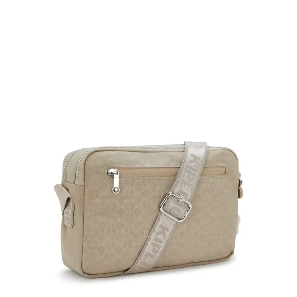 KIPLING - תיק צד בינוני ABANU M ZIP – KI598642N – glorious-beige-silver – 1