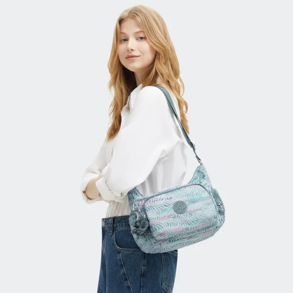 KIPLING - תיק צד בינוני GABB S – KI66073QN – palmtree-leaves – 6