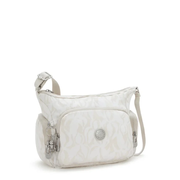 KIPLING - תיק צד בינוני GABB S – KI7101Y05 – palm-beige-jacquard – 3