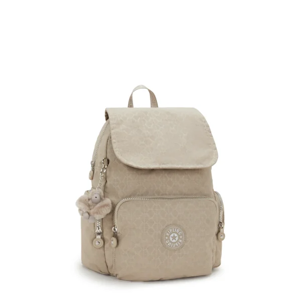 KIPLING - תיק גב קטן CITY ZIP S – KI735442N – glorious-beige-silver – 3