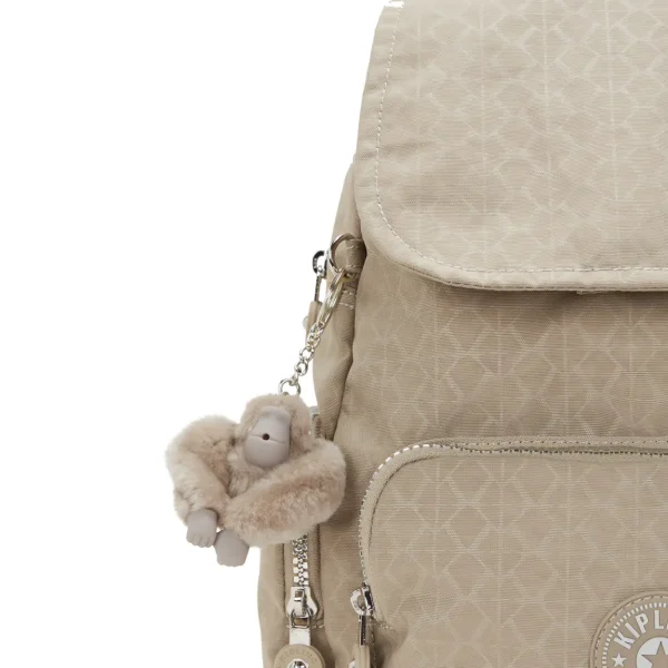 KIPLING - תיק גב קטן CITY ZIP S – KI735442N – glorious-beige-silver – 4