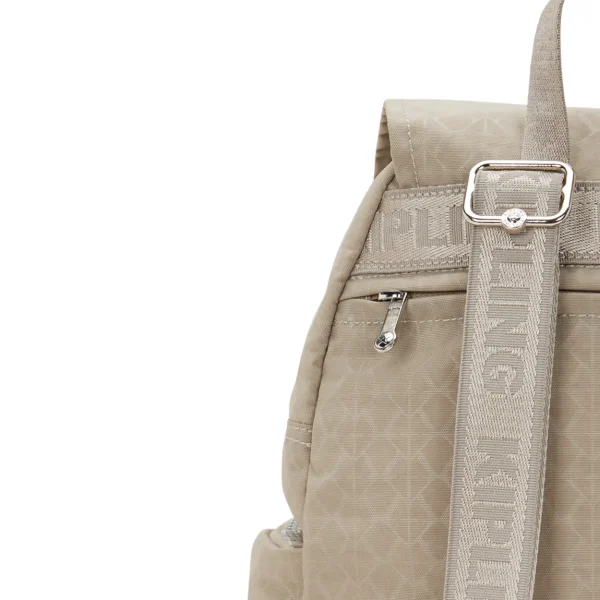 KIPLING - תיק גב קטן CITY ZIP S – KI735442N – glorious-beige-silver – 5