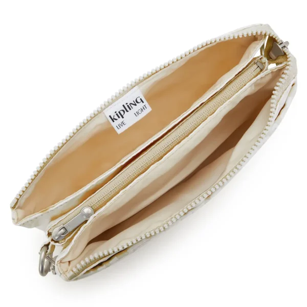 KIPLING - תיק צד קטן RIRI – KI7967Y05 – palm-beige-jacquard – 2