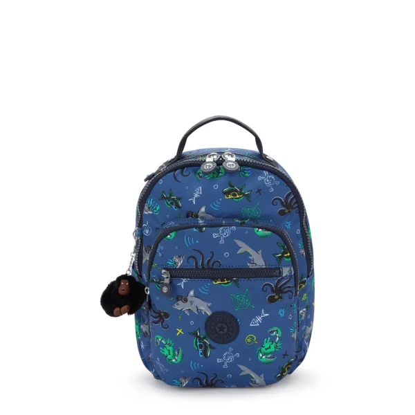 KIPLING - תיק גב בינוני SEOUL S – KI535773L – undersea-party – 1
