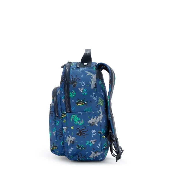 KIPLING - תיק גב בינוני SEOUL S – KI535773L – undersea-party – 5