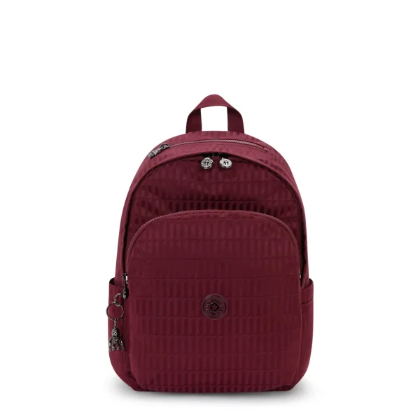KIPLING - תיק גב בינוני DELIA – KI31499HX – maroon-tile-jacquard – 1