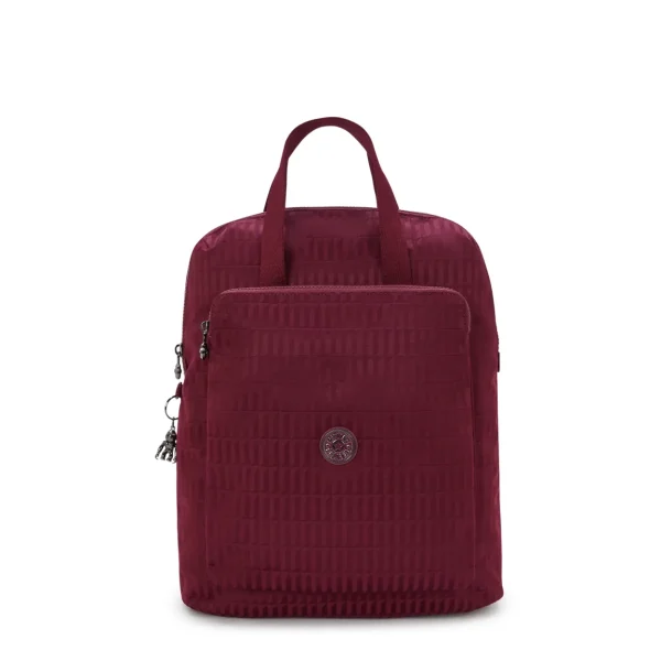 KIPLING - תיק גב למחשב 15" KAZUKI – KI35079HX – maroon-tile-jacquard – 1