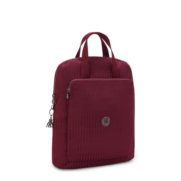 KIPLING - תיק גב למחשב 15" KAZUKI – KI35079HX – maroon-tile-jacquard – 3