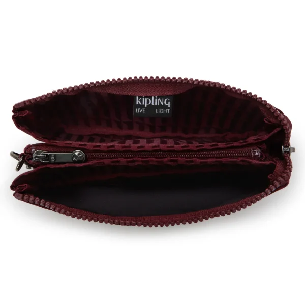 KIPLING - נרתיק גדול CREATIVITY L – KI56889HX – maroon-tile-jacquard – 2