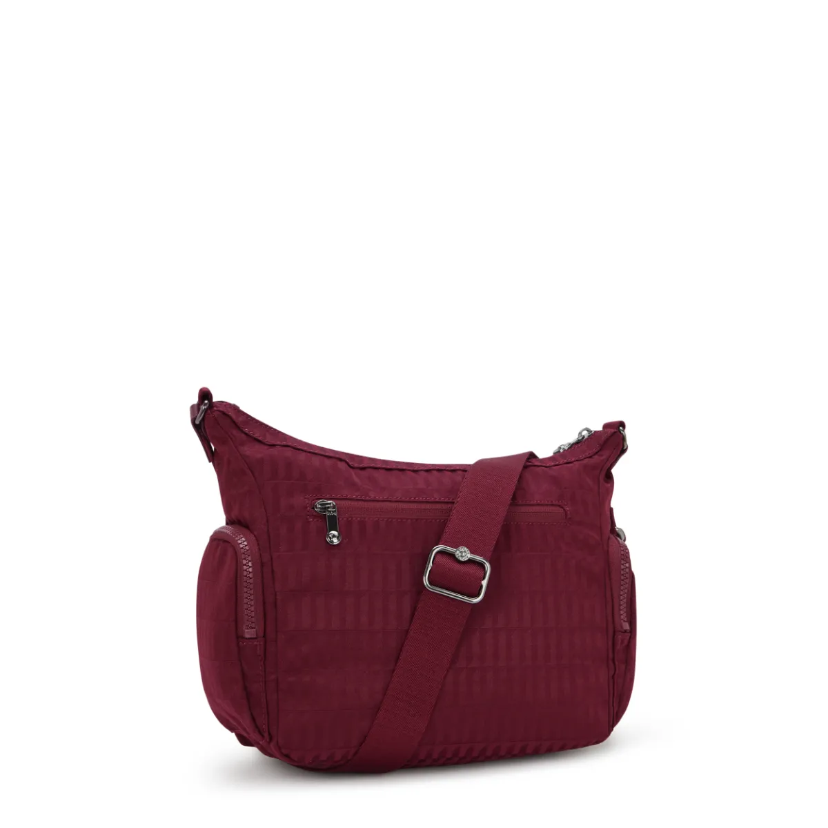 KIPLING - תיק צד בינוני GABB S – KI71019HX – maroon-tile-jacquard – 1