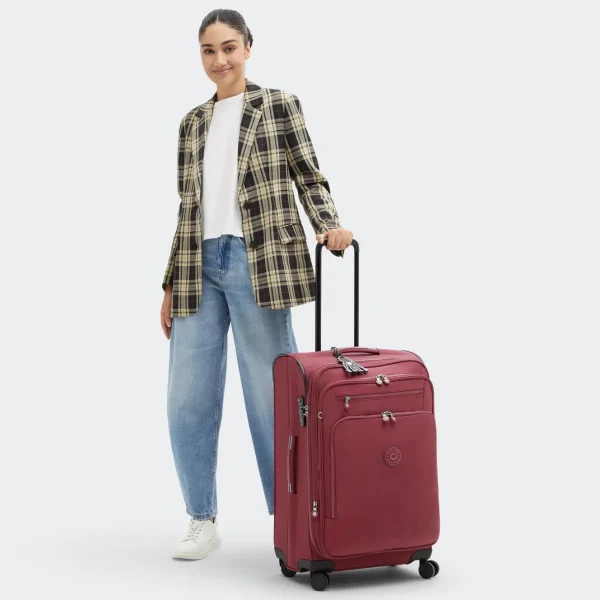 KIPLING - מזוודה בינונית NEW YOURI SPIN M – KI77065FW – lounge-wine – 6