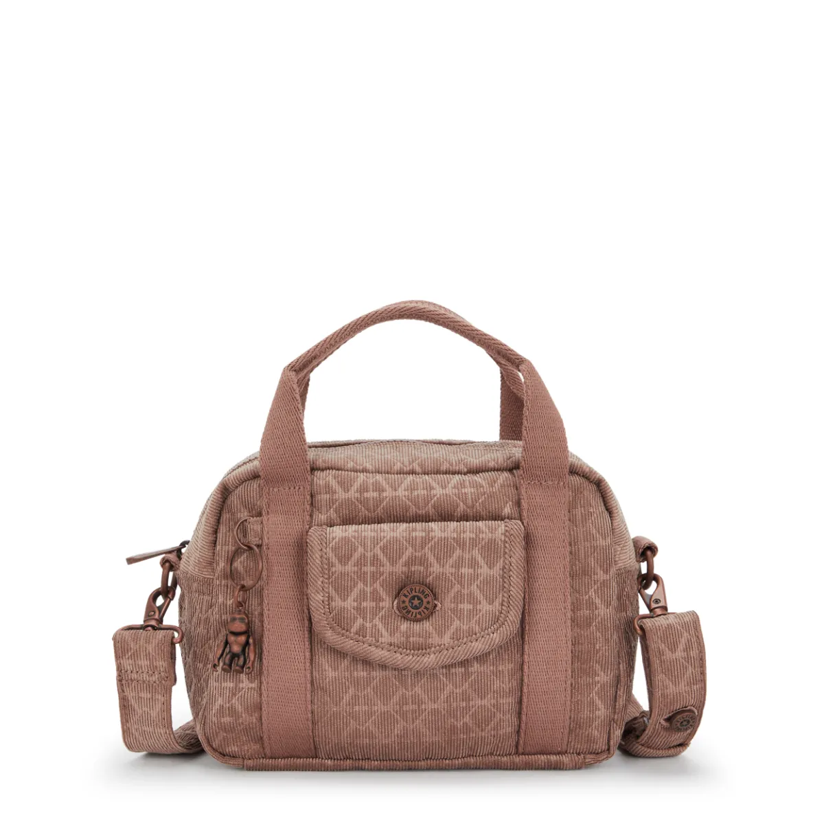 KIPLING - תיק צד קטן KAZIA – KI80963GH – sign-brown-corduroy – 1