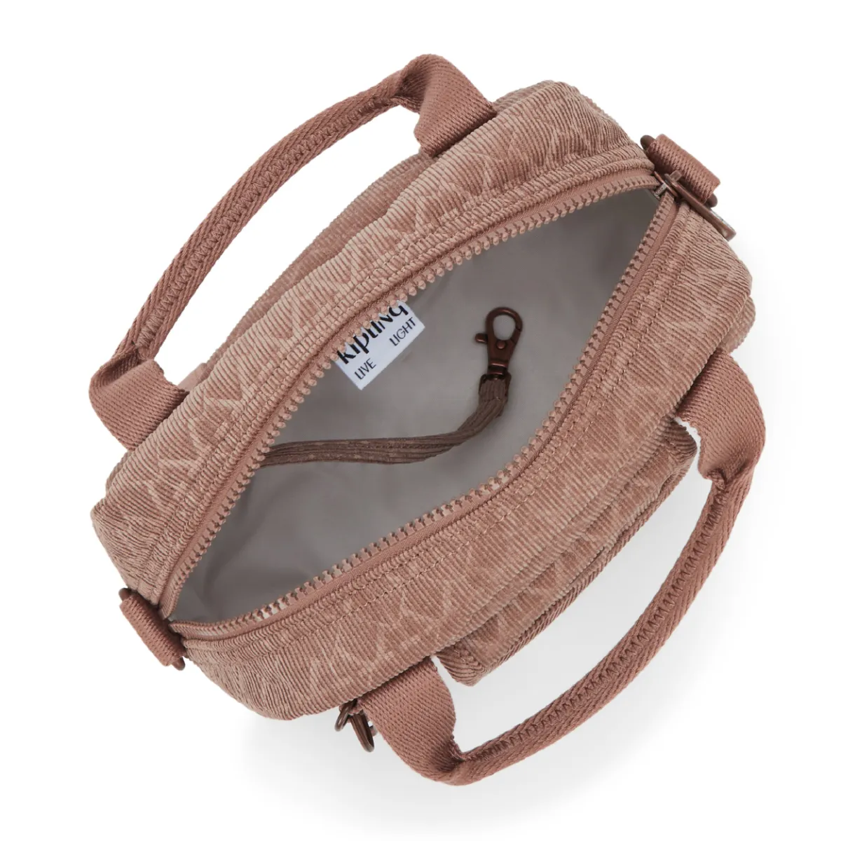 KIPLING - תיק צד קטן KAZIA – KI80963GH – sign-brown-corduroy – 2
