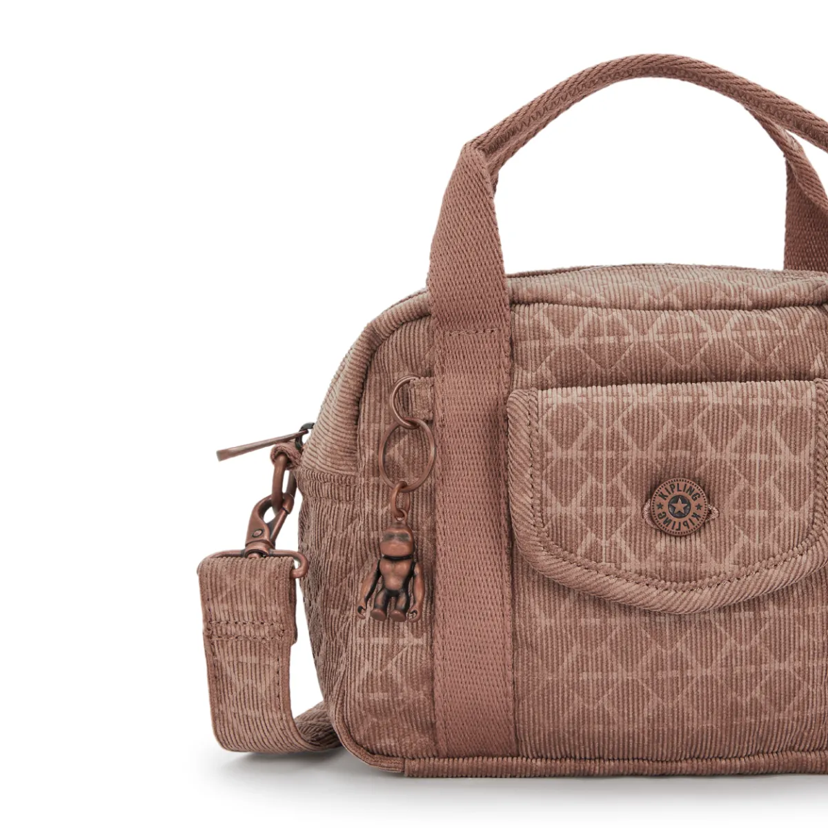 KIPLING - תיק צד קטן KAZIA – KI80963GH – sign-brown-corduroy – 4