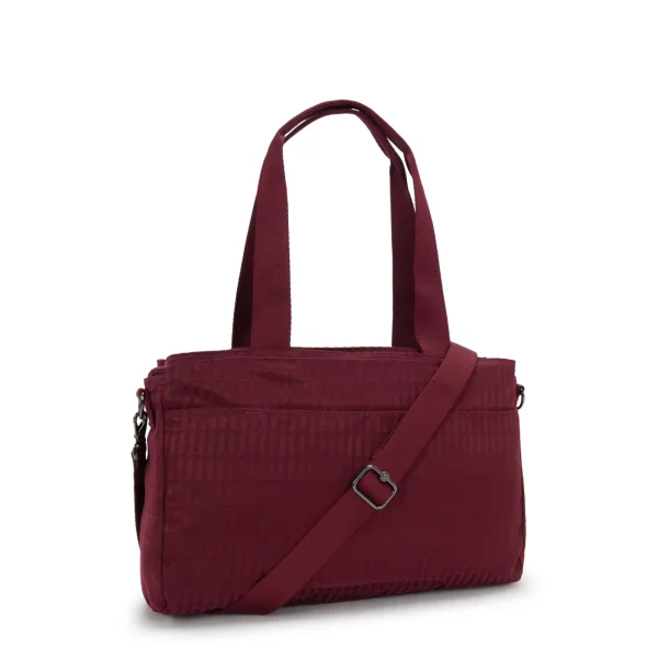 KIPLING - תיק צד גדול למחשב 13" ELYSIA WORK S – KI87959HX – maroon-tile-jacquard – 1