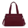 KIPLING - תיק צד גדול למחשב 15" ELYSIA WORK – KI88299HX – maroon-tile-jacquard – 1