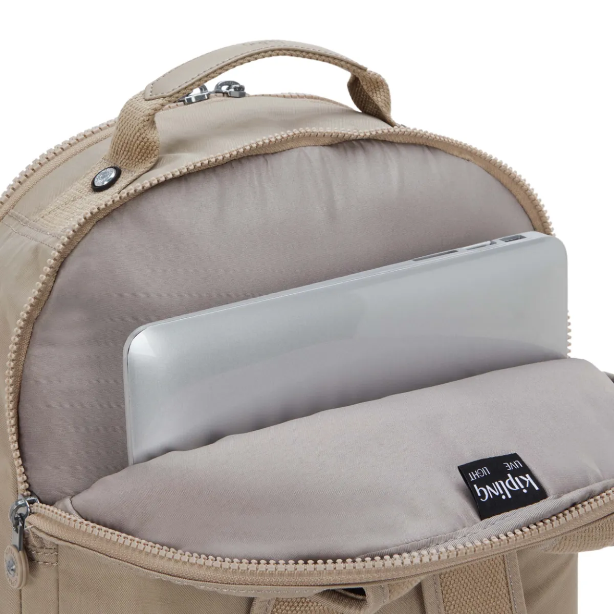 KIPLING - תיק גב גדול למחשב 17" SEOUL LAP – KI29694PW – soft-taupe – 5