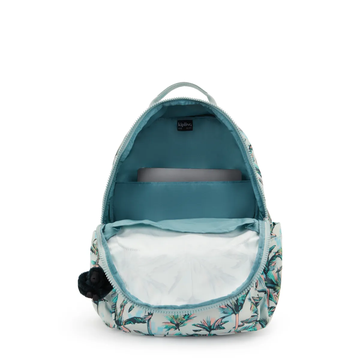 KIPLING - תיק גב גדול למחשב 15" SEOUL – KI62698DJ – more-palm-trees – 2