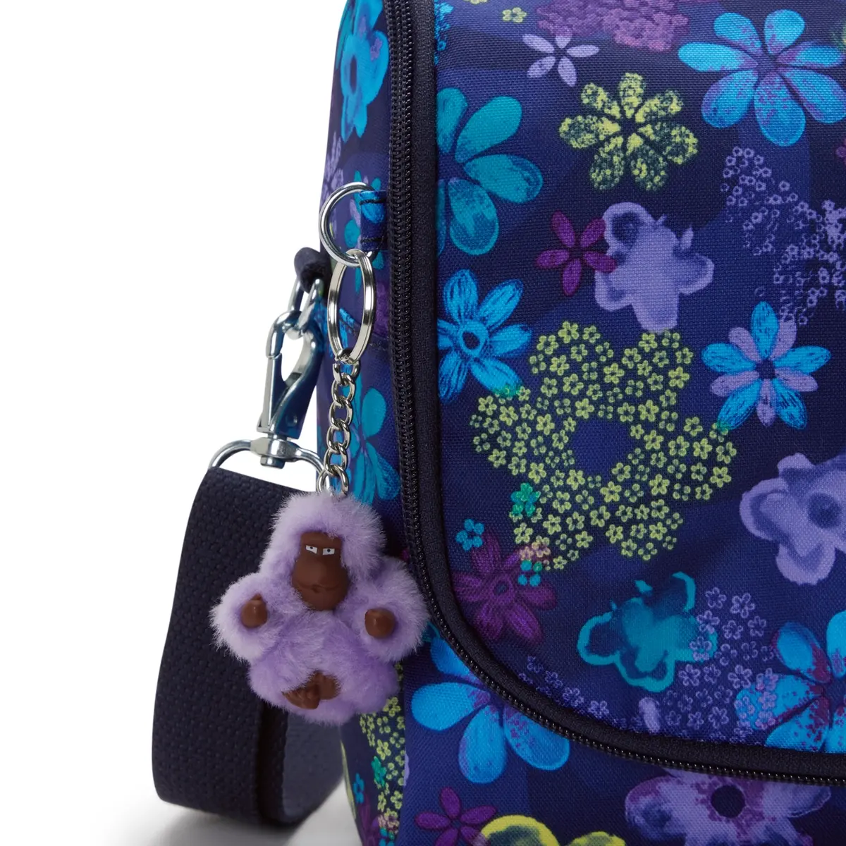 KIPLING - תיק אוכל גדול NEW KICHIROU – KI57494FM – dark-flower-stamp – 4