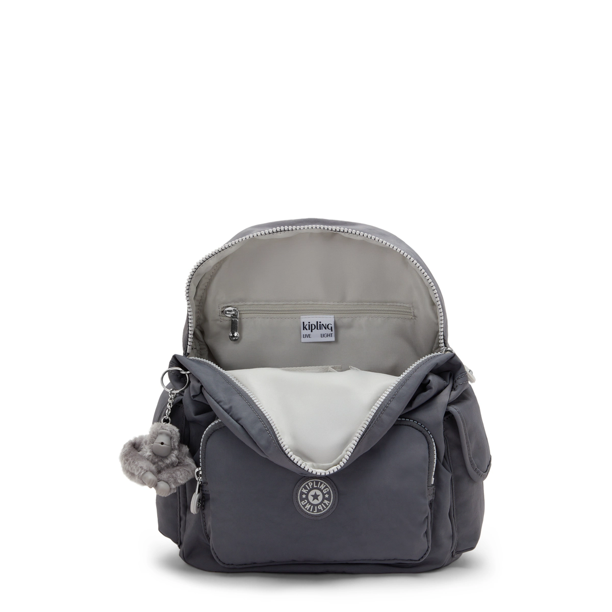 KIPLING - תיק גב קטן CITY PACK S – K15635HV6 – moonlit-grey – 2