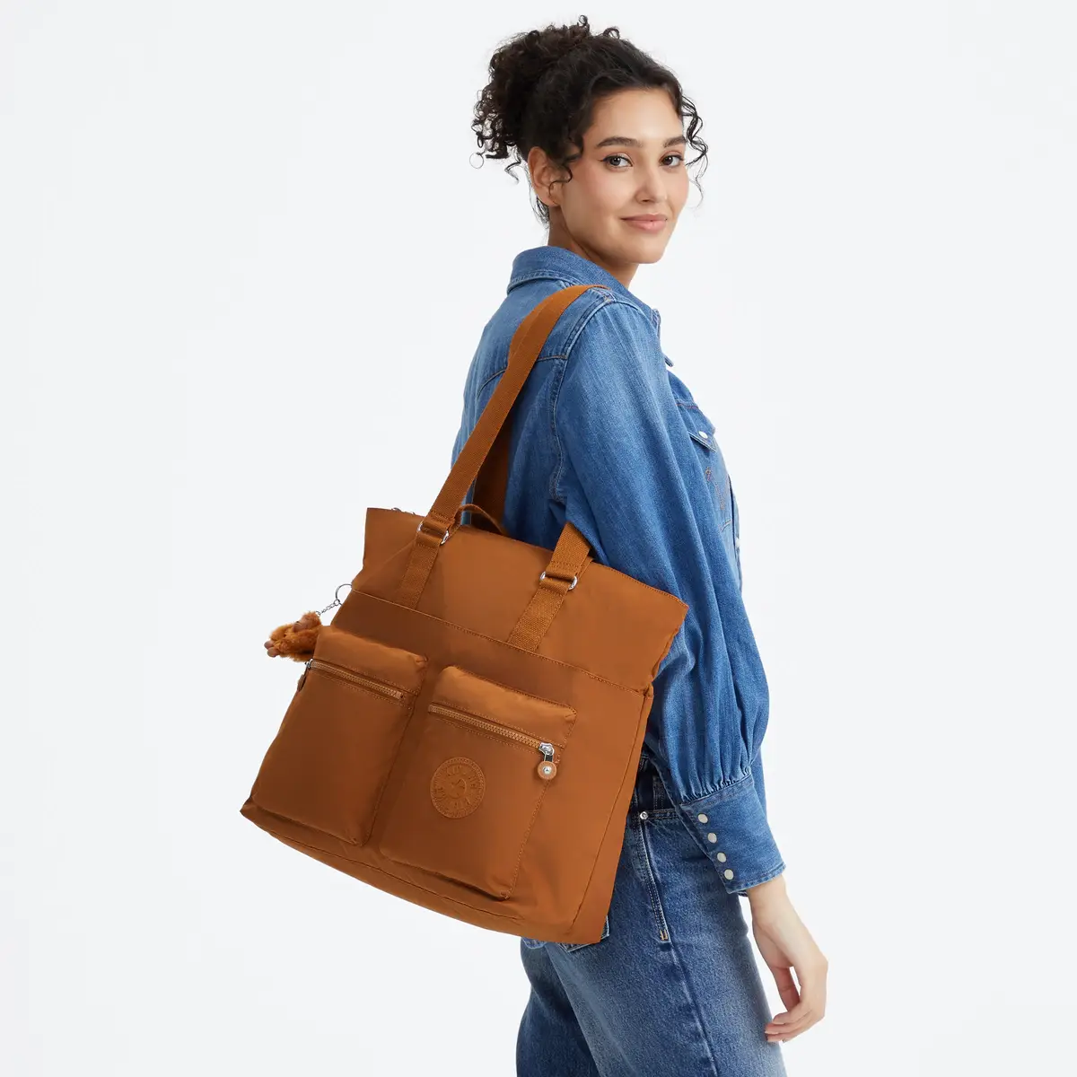 KIPLING - תיק צד גדול למחשב 15" INDIA – KI4609TX5 – stylish-mokka – 6