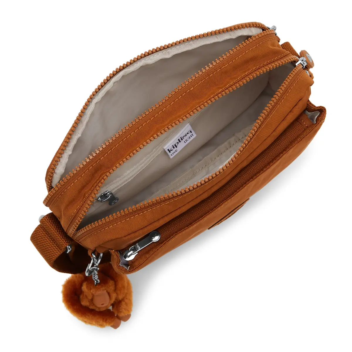KIPLING - תיק צד בינוני ABANU M – KI7076TX5 – stylish-mokka – 2