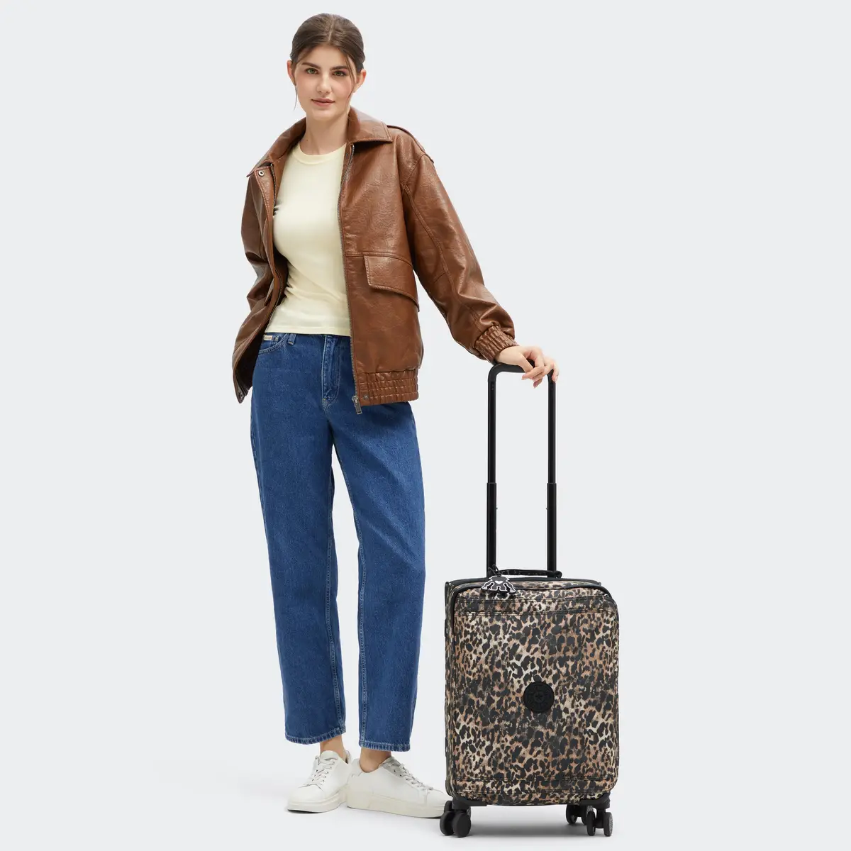 KIPLING - מזוודה קטנה מבד לעליה למטוס SPONTANEOUS S – KI72116JP – wild-leopard – 7