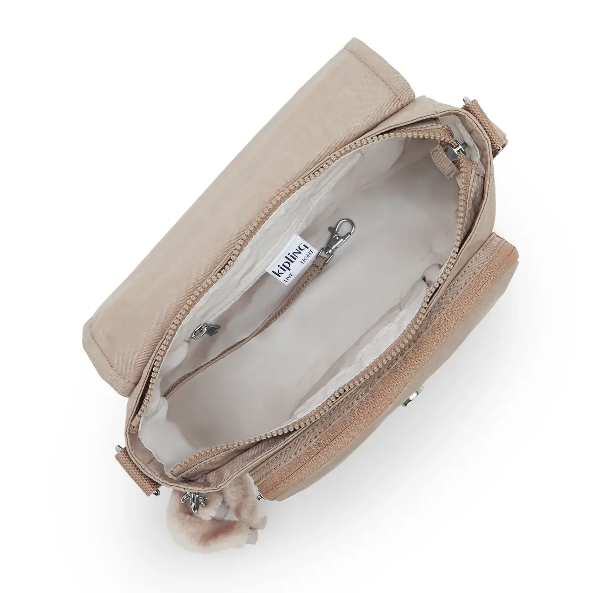 KIPLING - תיק צד בינוני DALMA – KI8123J00 – tan-beige – 2