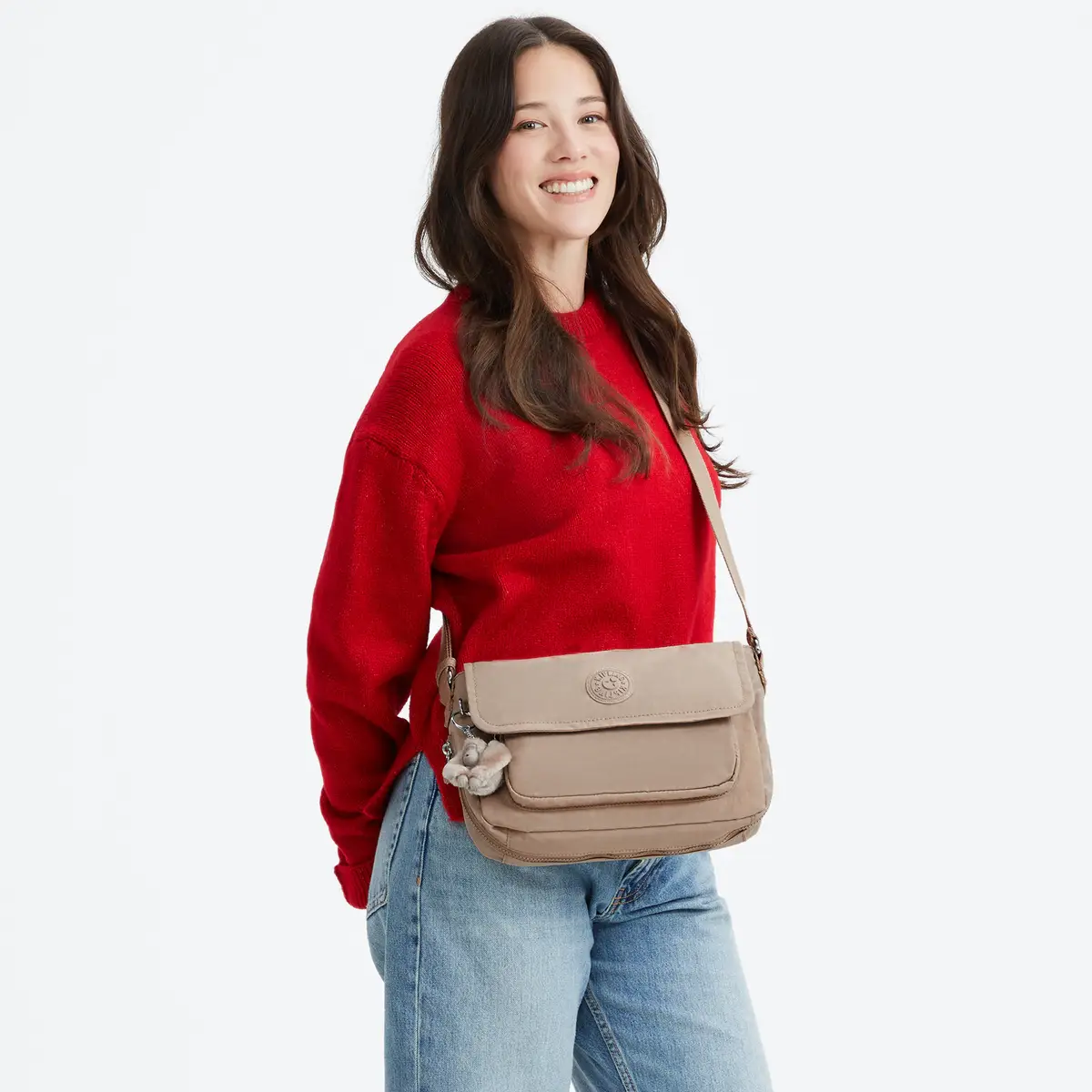 KIPLING - תיק צד בינוני DALMA – KI8123J00 – tan-beige – 5