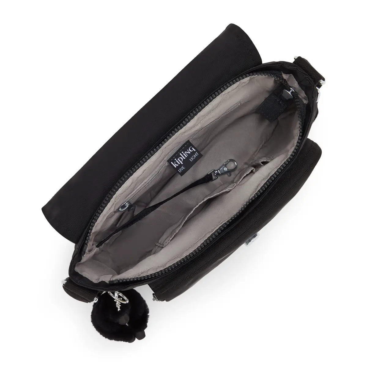 KIPLING - תיק צד בינוני DALMA – KI8123P39 – black-noir – 2