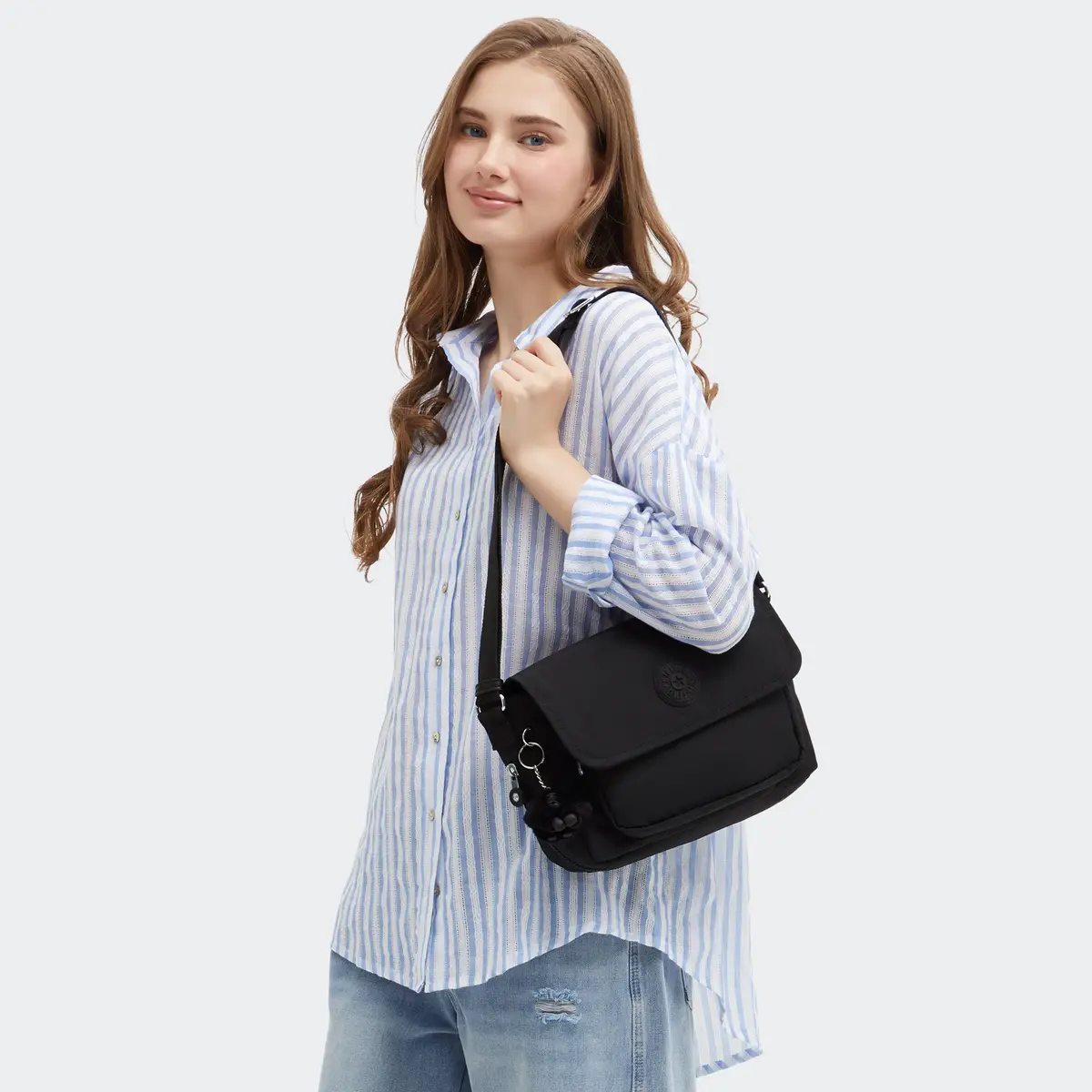 KIPLING - תיק צד בינוני DALMA – KI8123P39 – black-noir – 6