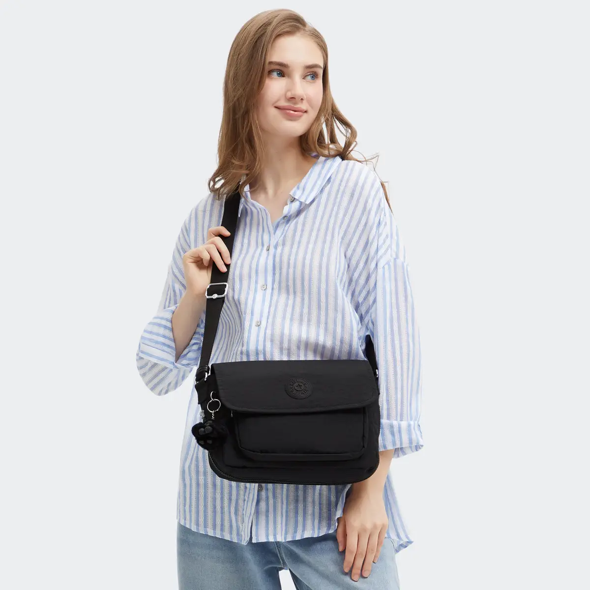 KIPLING - תיק צד בינוני DALMA – KI8123P39 – black-noir – 7