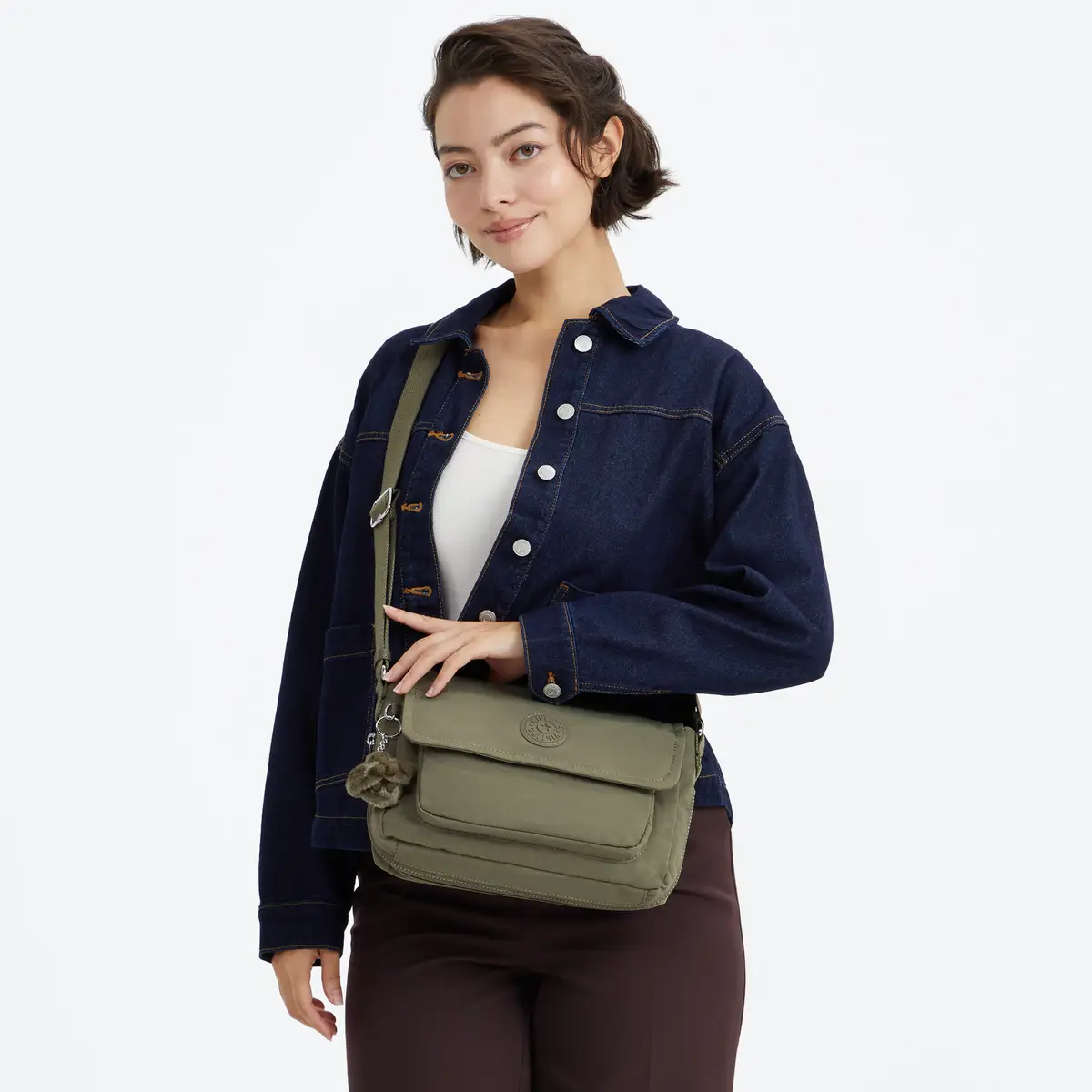 KIPLING - תיק צד בינוני DALMA – KI8123RW4 – almost-sage – 5