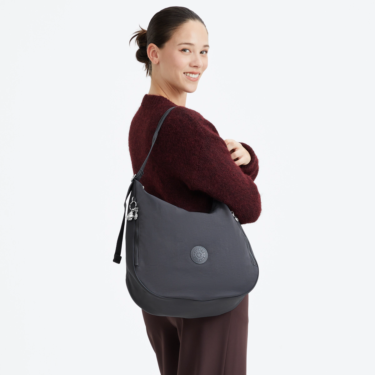 KIPLING - תיק כתף גדול KHLOE – KI8256QT4 – moonlit-slate – 4