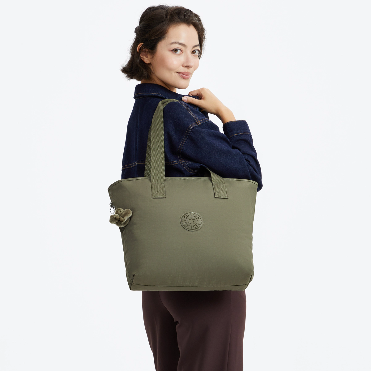 KIPLING - תיק נשיאה בינוני עם נרתיק נשלף ANINA – KI8329RW4 – almost-sage – 4