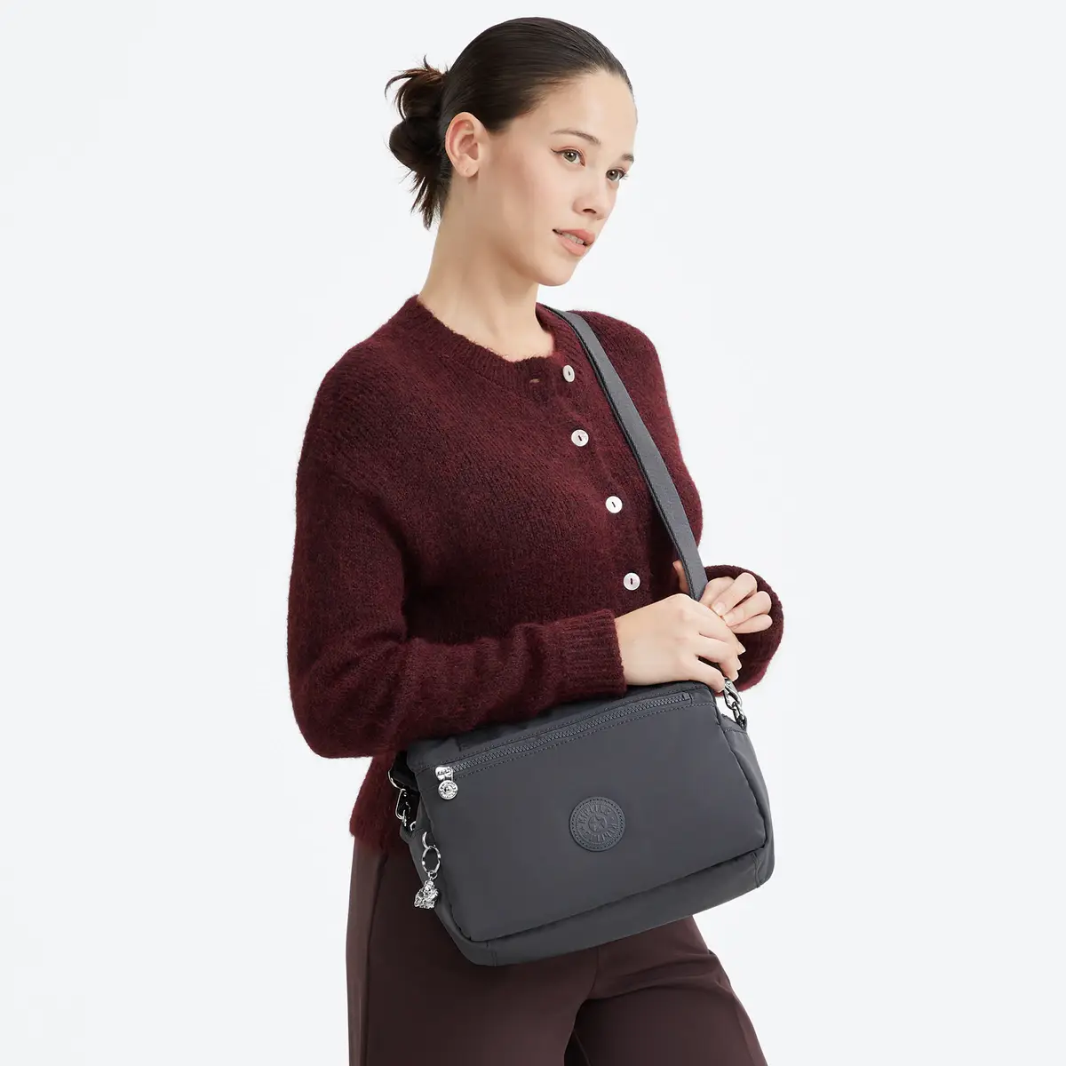 KIPLING - תיק צד בינוני ELYSIANA – KI8363QT4 – moonlit-slate – 4