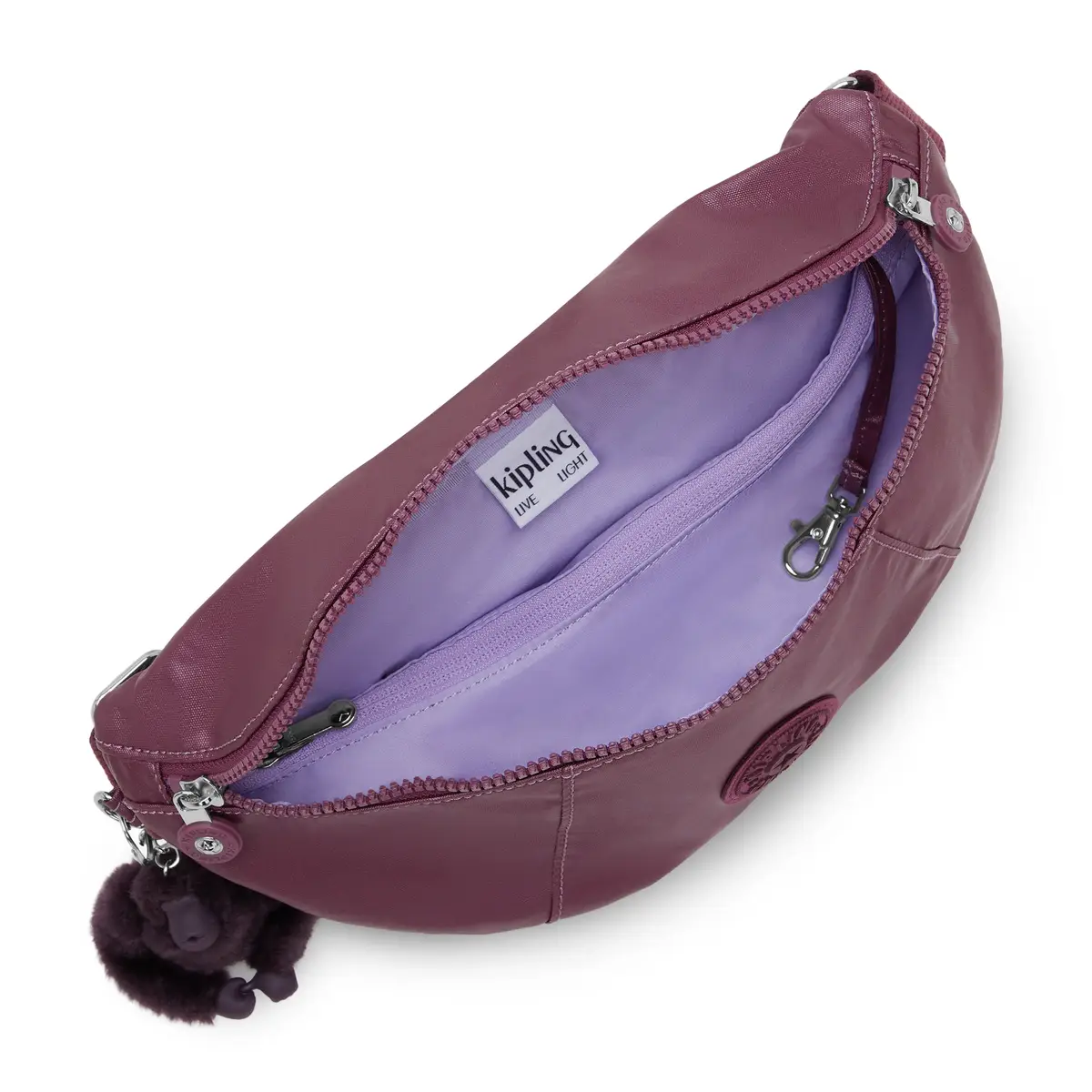 KIPLING - פאוץ׳ בינוני MACI – KI8446NV4 – grape-wine-met – 2