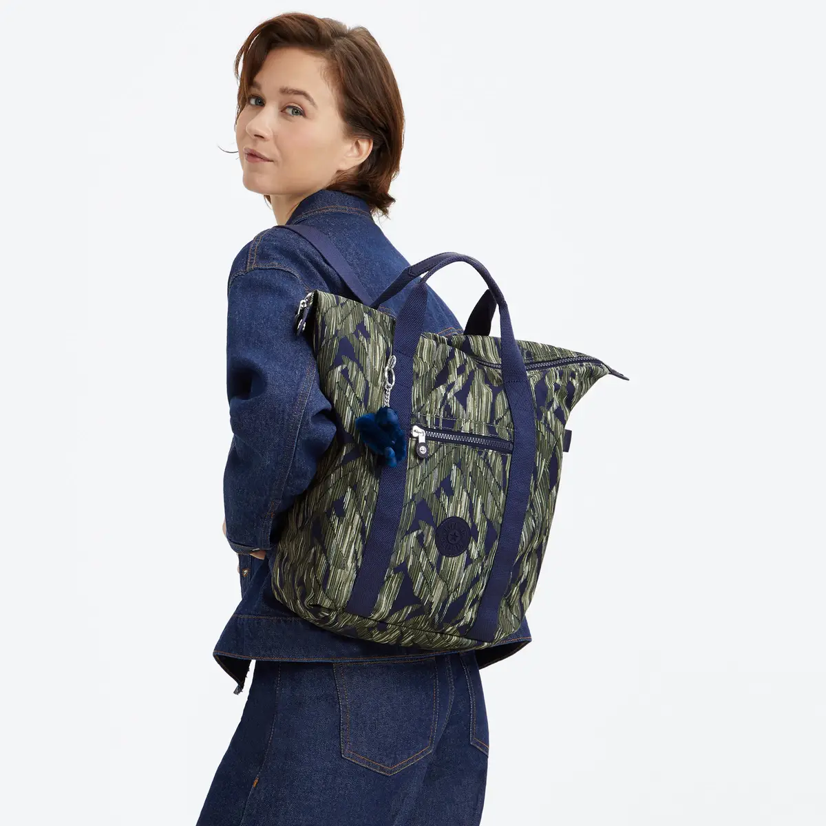KIPLING - תיק גב למחשב 15" NEW ART BACKPACK – KI8891PT8 – striped-grasses – 4