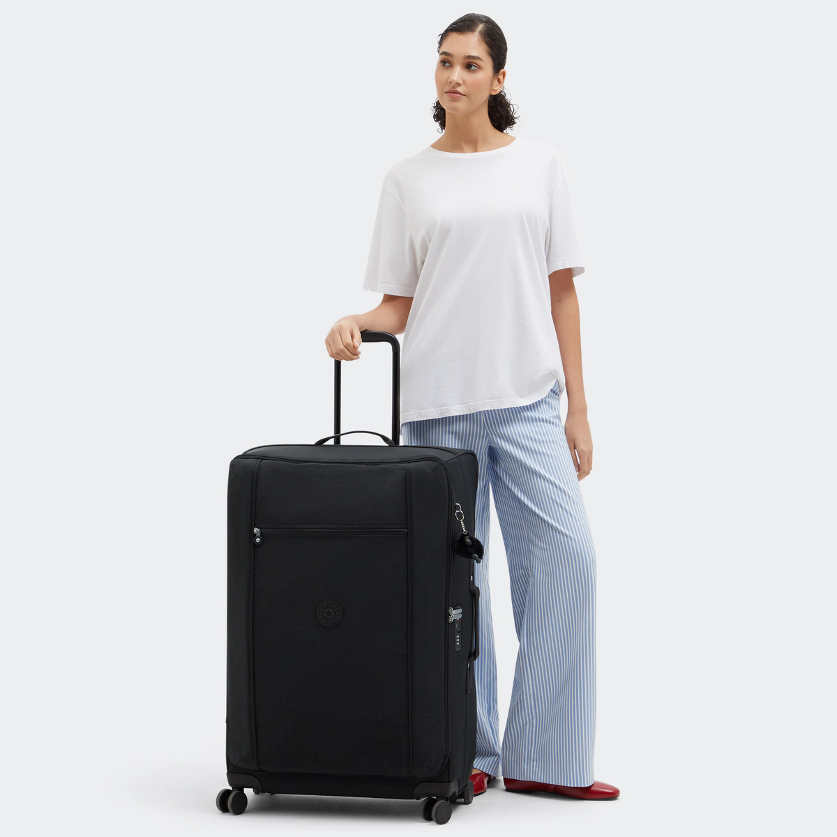 KIPLING - מזוודה גדולה מבד JET L – KI9556P39 – black-noir – 6