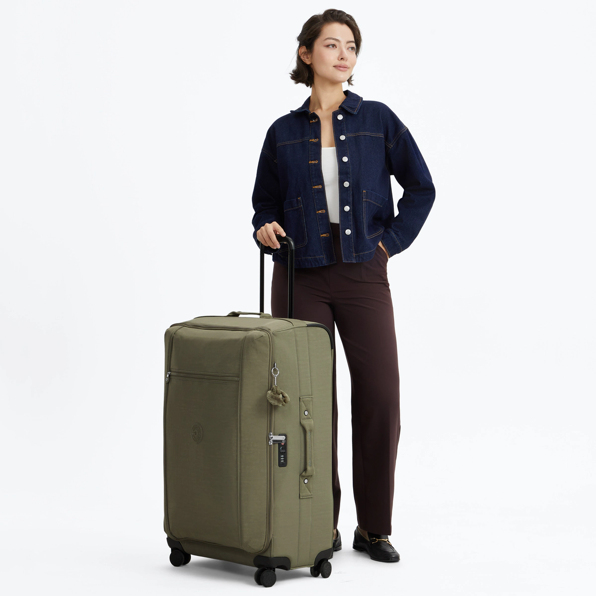 KIPLING - מזוודה גדולה מבד JET L – KI9556RW4 – almost-sage – 5