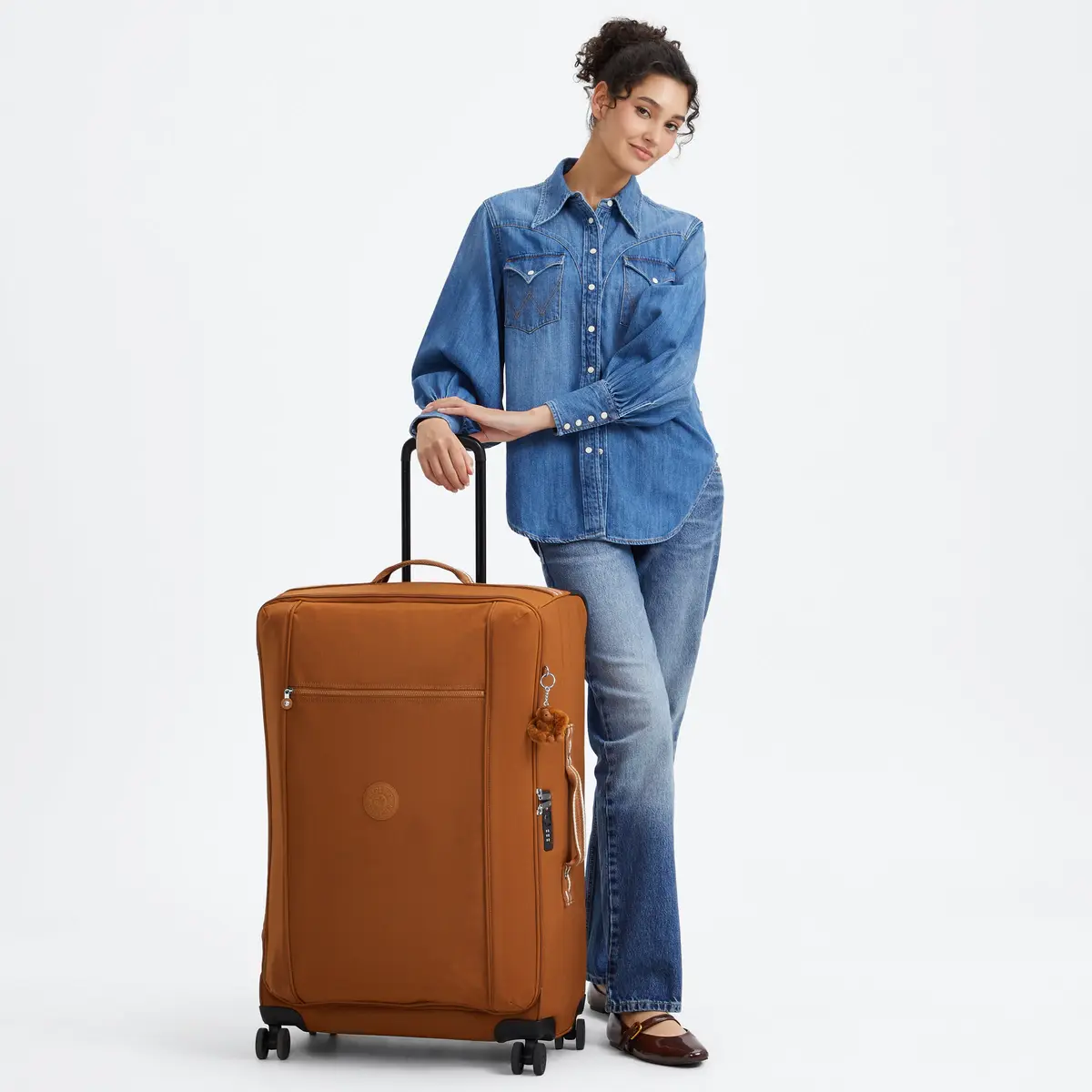 KIPLING - מזוודה גדולה מבד JET L – KI9556TX5 – stylish-mokka – 5